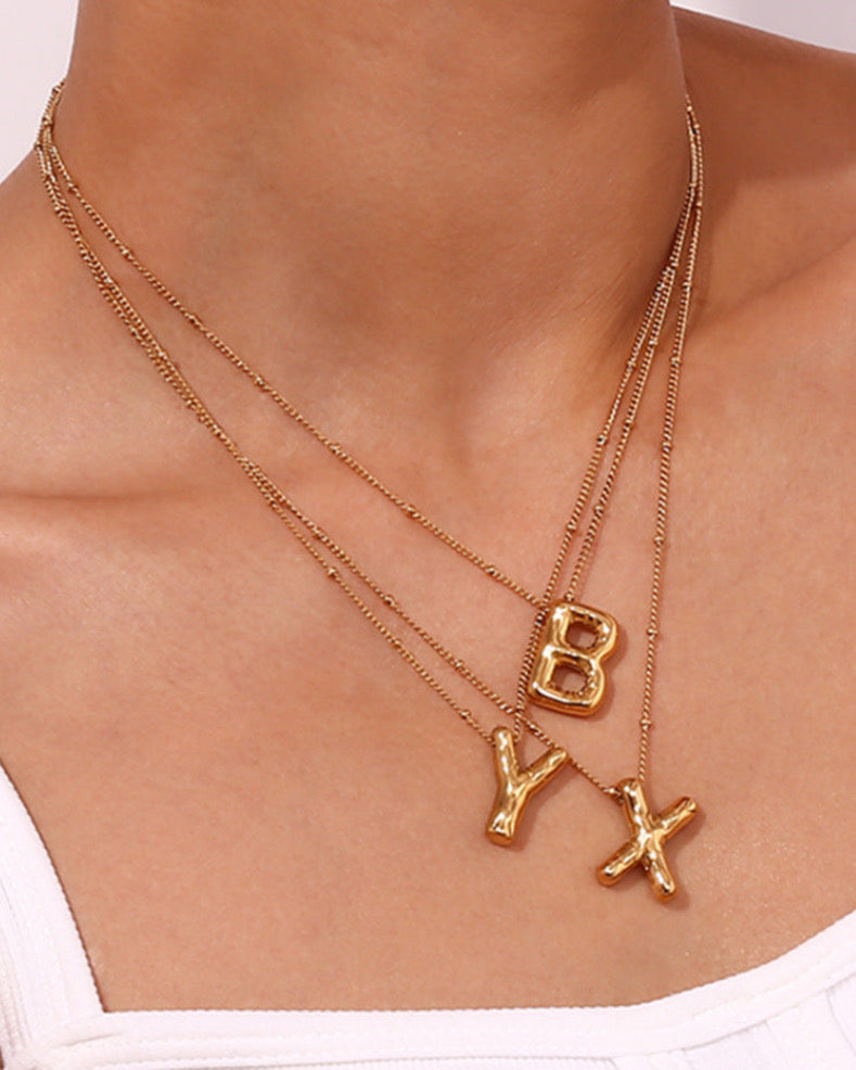 Collier Bublle Initiales