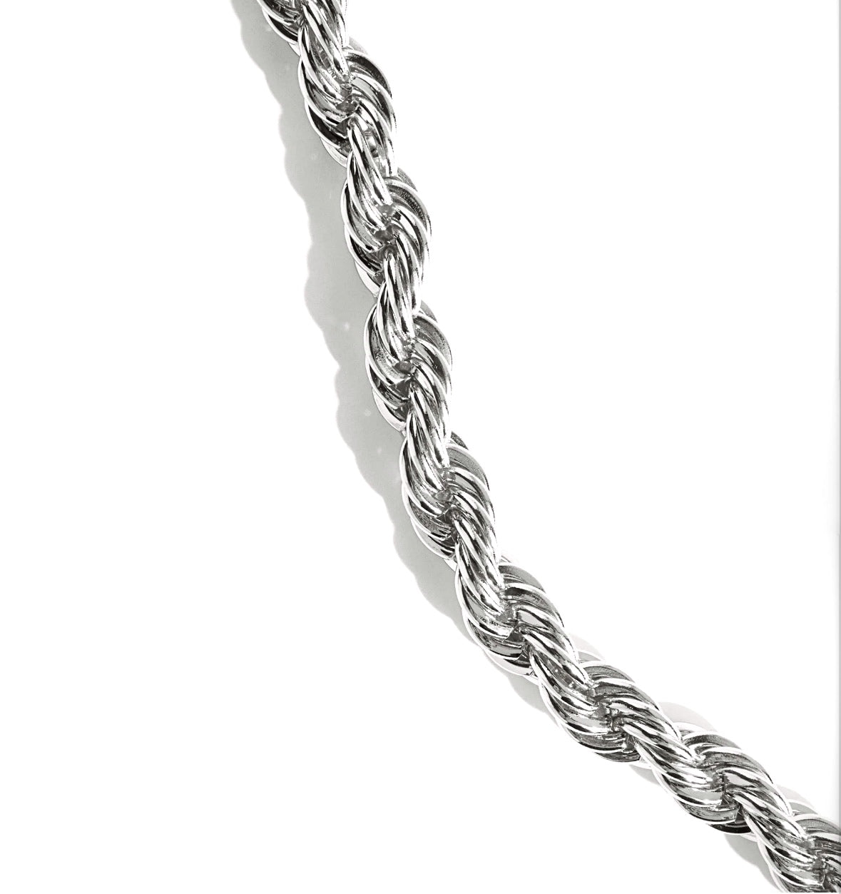 Collier Argent Torsadé